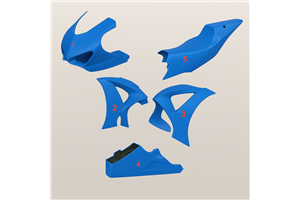 Painted Race Fairings Suzuki Gsxr 1000 2017 - 2024 in 2 Colours like the picture + stickers for free - MXPCRV6999