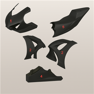 Painted Race Fairings Suzuki Gsxr 1000 2017 - 2024 - MXPCRV6995