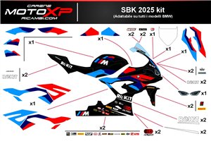 Sticker set compatible with Bmw S 1000RR 2019 - 2022 - MXPKAD18245