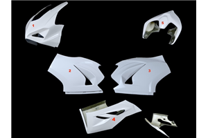 Ducati Panigale 955 V2 2020 - 2024 race Fairings without Front Fender Original exhaust (o: Stock exhaust) - MXPCRD18273