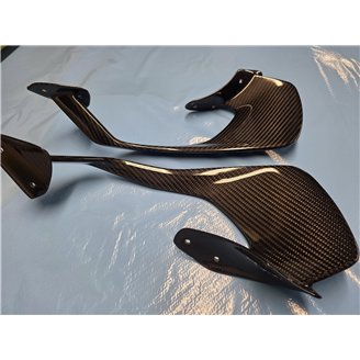 Right and left carbon fiber winglets for Yamaha R1 2020 - 2025 - MXPCCB16744