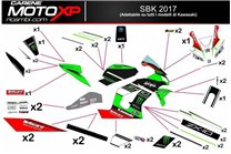 Kit de pegatinas compatible con Kawasaki Ninja ZX4-RR 2024 - 2025 - MXPKAD18337