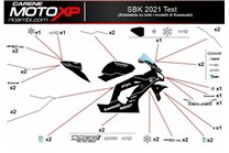 Kit de pegatinas compatible con Kawasaki Ninja ZX4-RR 2024 - 2025 - MXPKAD18333