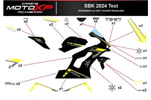 Sticker set compatible with Kawasaki Ninja ZX4-RR 2024 - 2025 - MXPKAD18329