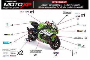 Sticker set compatible with Kawasaki Ninja ZX4-RR 2024 - 2025 - MXPKAD18327