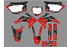 Kit de pegatinas compatible con per HONDA CRF 230F BIKER 2019 - MXPKAD18480