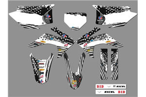 Kit Autocollants compatible avec per HONDA CRF 230F BIKER 2019 - MXPKAD18478