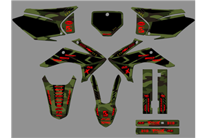 Sticker set compatible with per HONDA CRF 230F BIKER 2019 - MXPKAD18470
