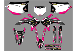 Kit Autocollants compatible avec per HONDA CRF 230F BIKER 2019 - MXPKAD18468