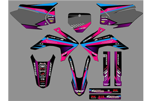 Kit de pegatinas compatible con per HONDA CRF 230F BIKER 2019 - MXPKAD18466