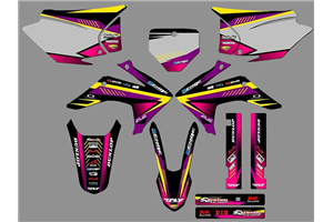 Kit de pegatinas compatible con per HONDA CRF 230F BIKER 2019 - MXPKAD18455