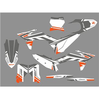 Kit Autocollants compatible avec per KTM SX-F 250 - 450 2025 - MXPKAD18493