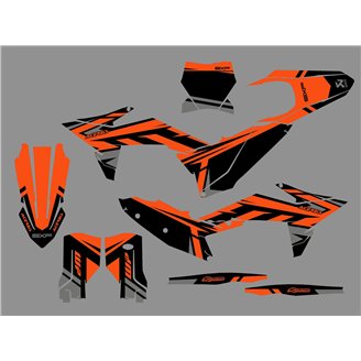 Kit adesivi compatibile con per KTM SX-F 250 - 450 2025 - MXPKAD18490