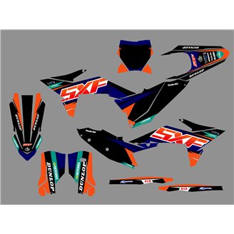 Kit Autocollants compatible avec per KTM SX-F 250 - 450 2025 - MXPKAD18484