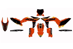 Sticker set compatible with per KTM SX SXF XCF 125 250 350 450 2025-2026 - MXPKAD18625