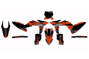 Kit adesivi compatibile con per KTM SX SXF XCF 125 250 350 450 2025-2026 - MXPKAD18634