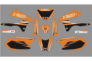 Sticker set compatible with per KAWASAKI DTX 250 2008 - 2018 - MXPKAD18732