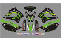 Aufkleber Satz kompatibel mit per KAWASAKI DTX 250 2008 - 2018 - MXPKAD18730