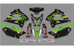 Sticker set compatible with per KAWASAKI DTX 250 2008 - 2018 - MXPKAD18730