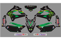 Aufkleber Satz kompatibel mit per KAWASAKI DTX 250 2008 - 2018 - MXPKAD18729