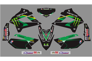 Sticker set compatible with per KAWASAKI DTX 250 2008 - 2018 - MXPKAD18729