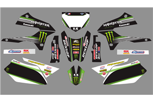 Sticker set compatible with per KAWASAKI DTX 250 2008 - 2018 - MXPKAD18728