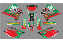 Aufkleber Satz kompatibel mit per KAWASAKI DTX 250 2008 - 2018 - MXPKAD18725