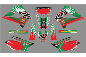 Sticker set compatible with per KAWASAKI DTX 250 2008 - 2018 - MXPKAD18725