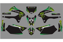 Aufkleber Satz kompatibel mit per KAWASAKI DTX 250 2008 - 2018 - MXPKAD18724