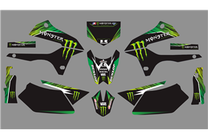 Sticker set compatible with per KAWASAKI DTX 250 2008 - 2018 - MXPKAD18724