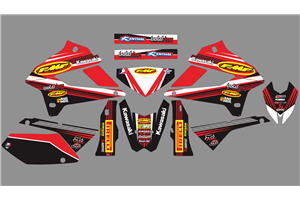 Sticker set compatible with per KAWASAKI DTX 250 2008 - 2018 - MXPKAD18723