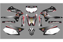 Aufkleber Satz kompatibel mit per KAWASAKI DTX 250 2008 - 2018 - MXPKAD18721