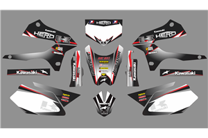 Sticker set compatible with per KAWASAKI DTX 250 2008 - 2018 - MXPKAD18721