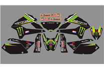 Aufkleber Satz kompatibel mit per KAWASAKI DTX 250 2008 - 2018 - MXPKAD18720