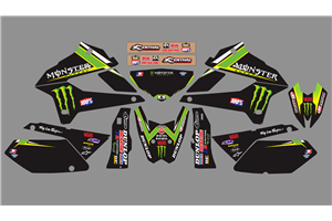 Sticker set compatible with per KAWASAKI DTX 250 2008 - 2018 - MXPKAD18720