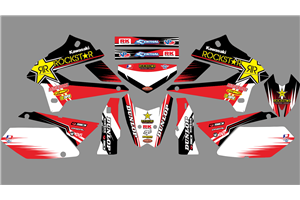 Sticker set compatible with per KAWASAKI DTX 250 2008 - 2018 - MXPKAD18719