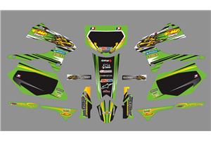 Sticker set compatible with per KAWASAKI DTX 250 2008 - 2018 - MXPKAD18716
