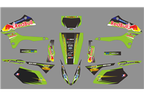 Aufkleber Satz kompatibel mit per KAWASAKI DTX 250 2008 - 2018 - MXPKAD18715