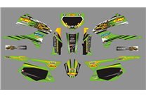 Aufkleber Satz kompatibel mit per KAWASAKI DTX 250 2008 - 2018 - MXPKAD18714