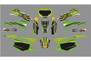 Sticker set compatible with per KAWASAKI DTX 250 2008 - 2018 - MXPKAD18714