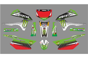 Sticker set compatible with per KAWASAKI DTX 250 2008 - 2018 - MXPKAD18708