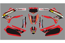 Aufkleber Satz kompatibel mit per KAWASAKI DTX 250 2008 - 2018 - MXPKAD18705