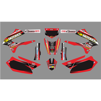 Kit de pegatinas compatible con per KAWASAKI DTX 250 2008 - 2018 - MXPKAD18705