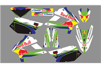 Aufkleber Satz kompatibel mit per KAWASAKI DTX 250 2008 - 2018 - MXPKAD18704