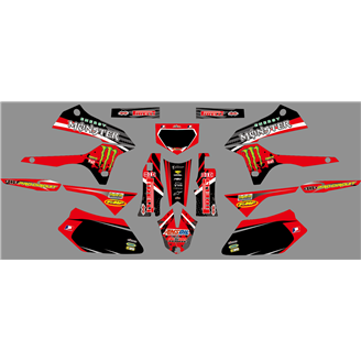 Kit de pegatinas compatible con per KAWASAKI DTX 250 2008 - 2018 - MXPKAD18703