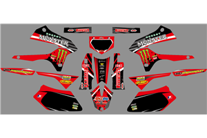 Sticker set compatible with per KAWASAKI DTX 250 2008 - 2018 - MXPKAD18703