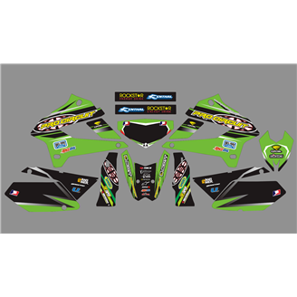 Kit de pegatinas compatible con per KAWASAKI DTX 250 2008 - 2018 - MXPKAD18700