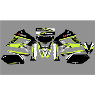 Kit de pegatinas compatible con per KAWASAKI DTX 250 2008 - 2018 - MXPKAD18698