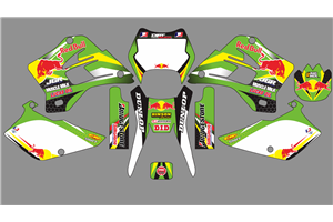 Kit Autocollants compatible avec per KAWASAKI KDX 200 220 1995 - 2008 - MXPKAD18740