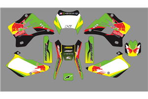 Kit adesivi compatibile con per KAWASAKI KDX 200 220 1995 - 2008 - MXPKAD18738